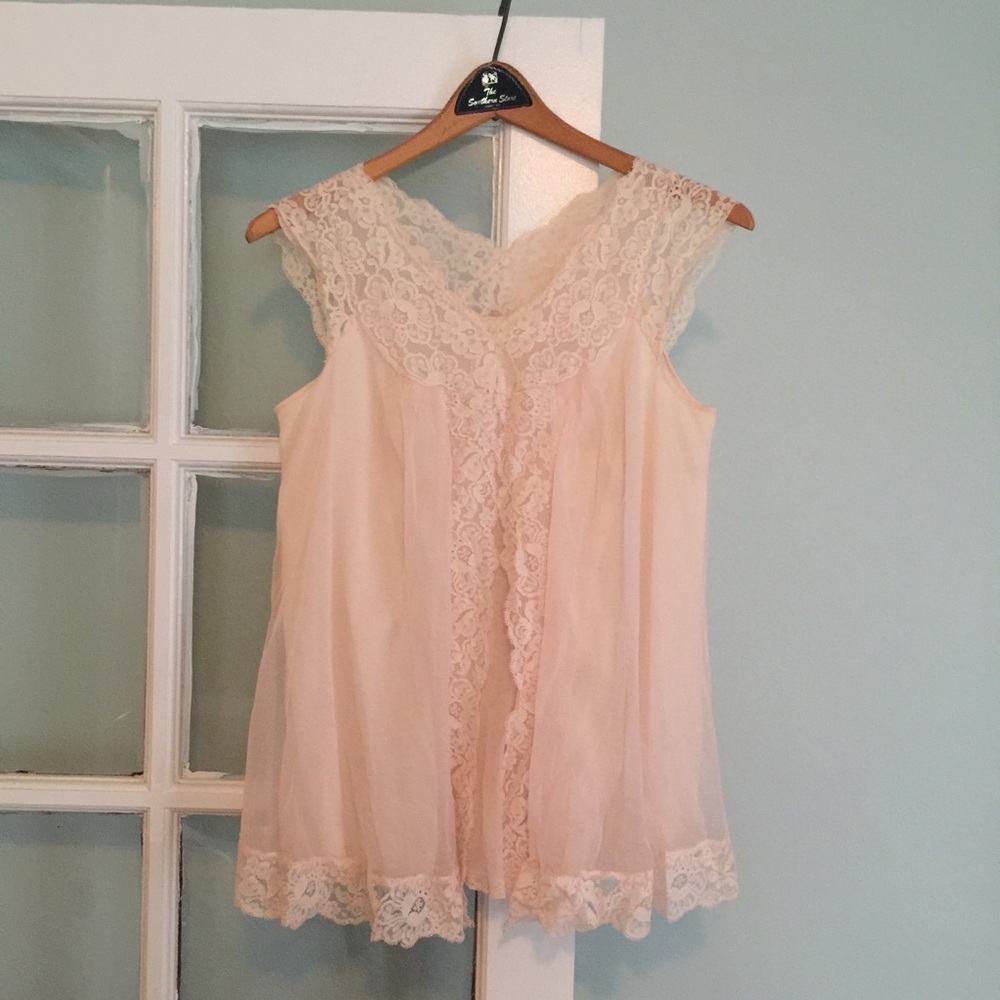 Vintage Lace Night Top
